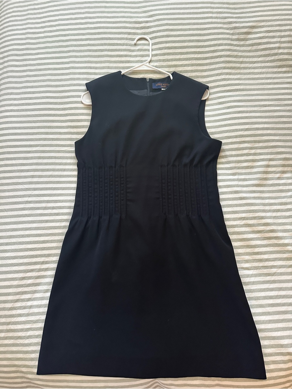 Louis Vuitton Black Sleeveless A-Line Dress
